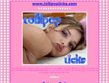 Tablet Screenshot of lollipoplicks.com